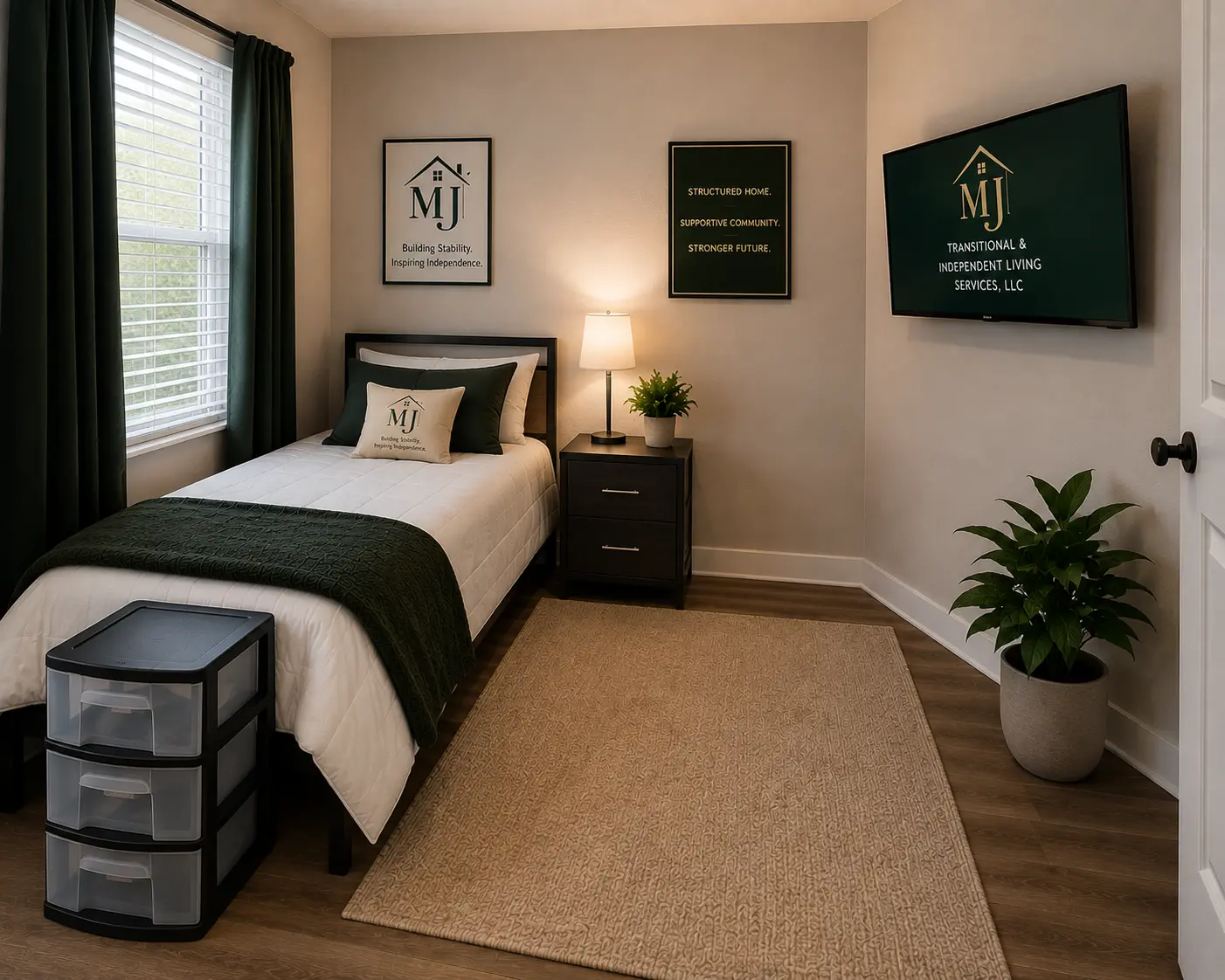 Furnished private bedroom